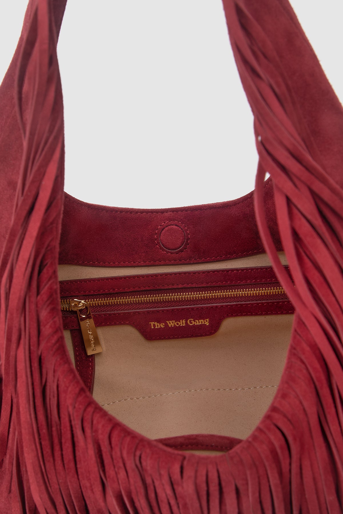 Novia Fringe Handbag - Berry