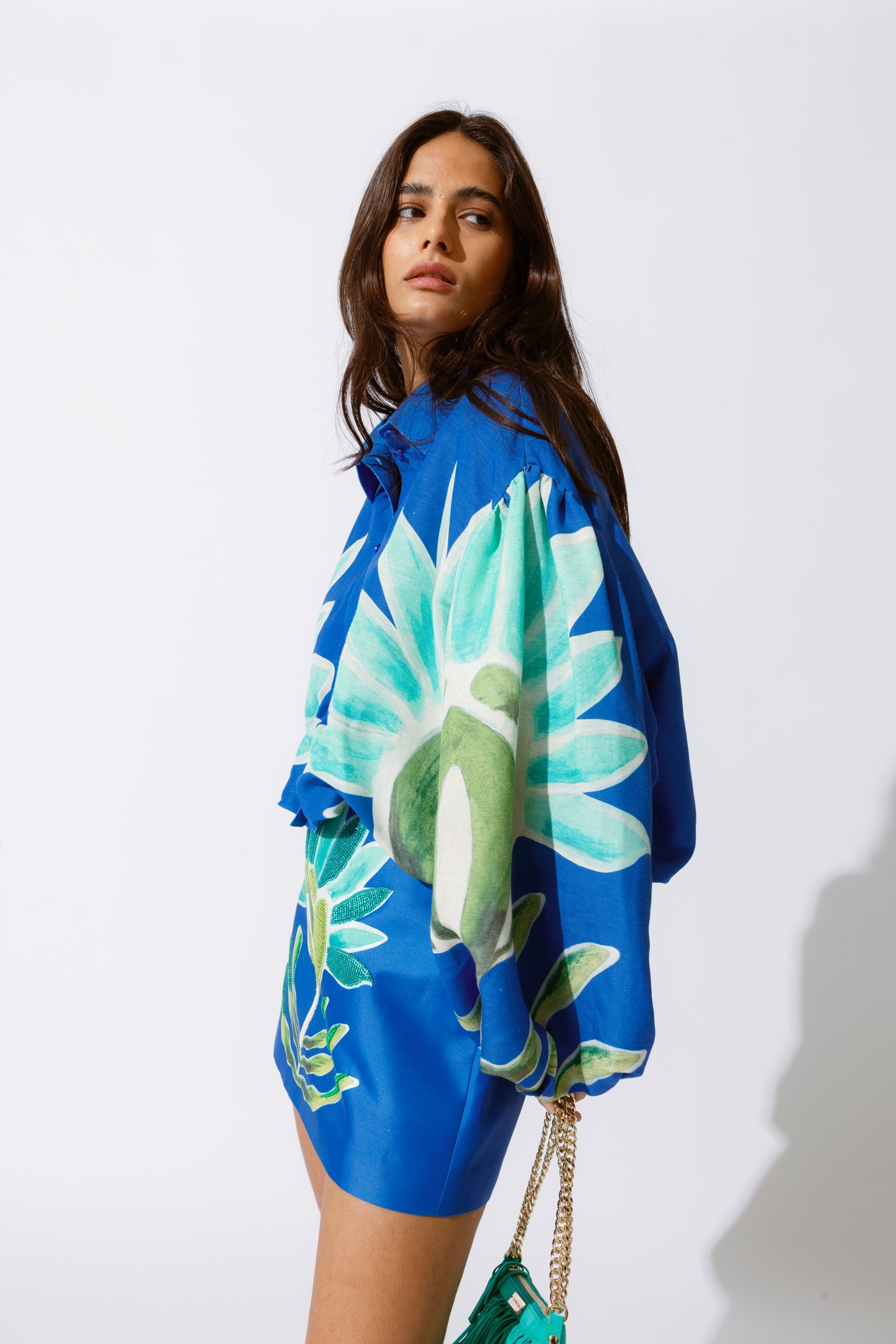 Solsana Mini Skirt - Fern