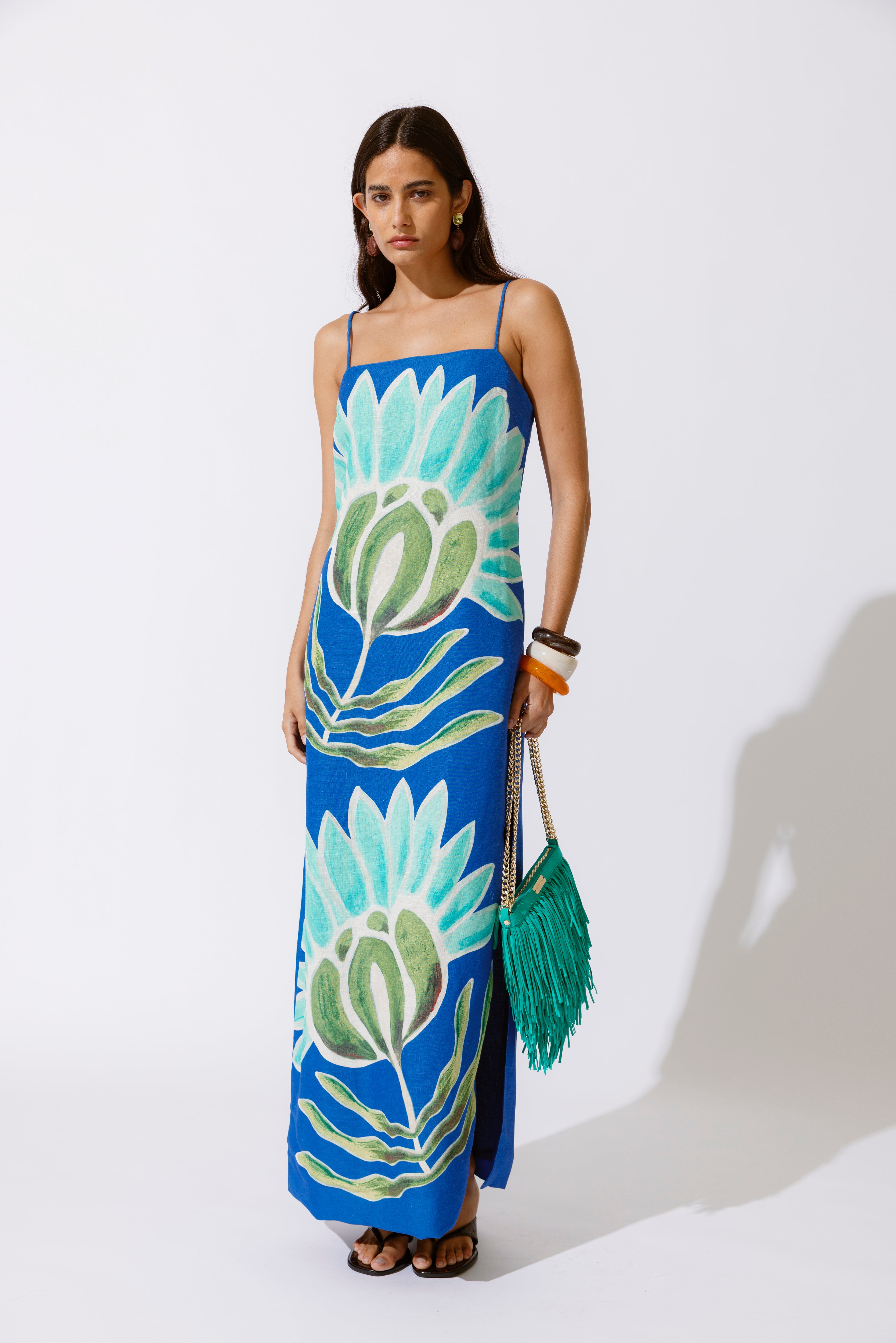 Solsana Maxi Dress - Fern – The Wolf Gang