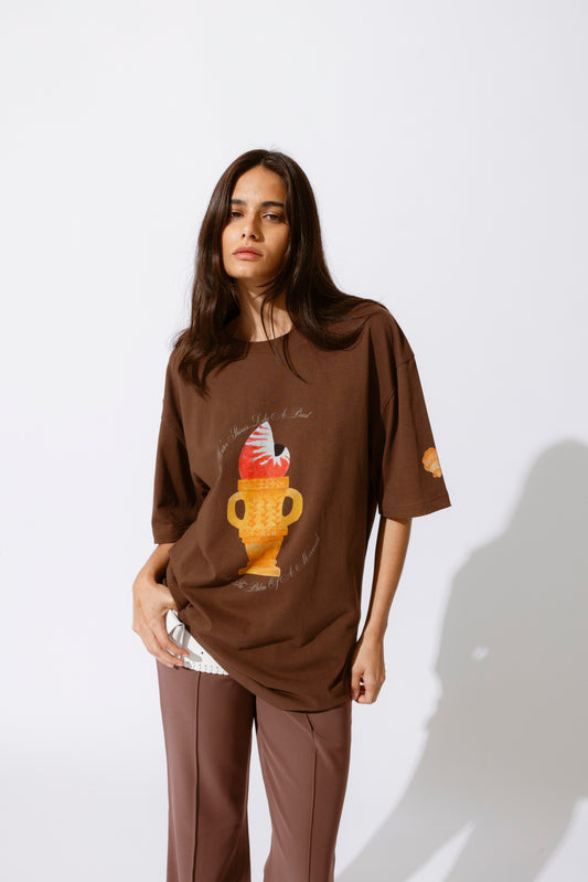 Relaxed Camiseta T-shirt - Chocolate