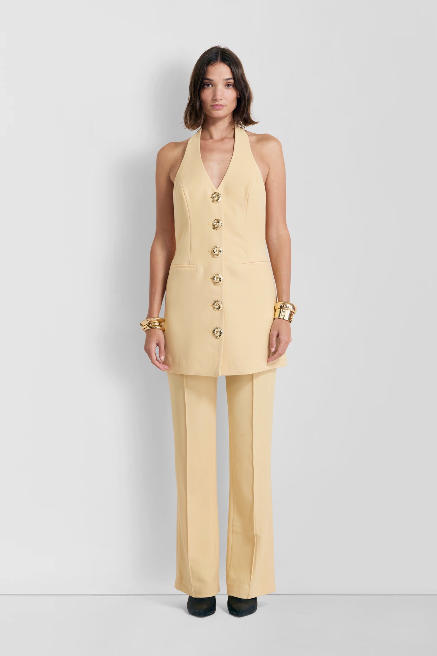 Irida Vest Dress - Butter