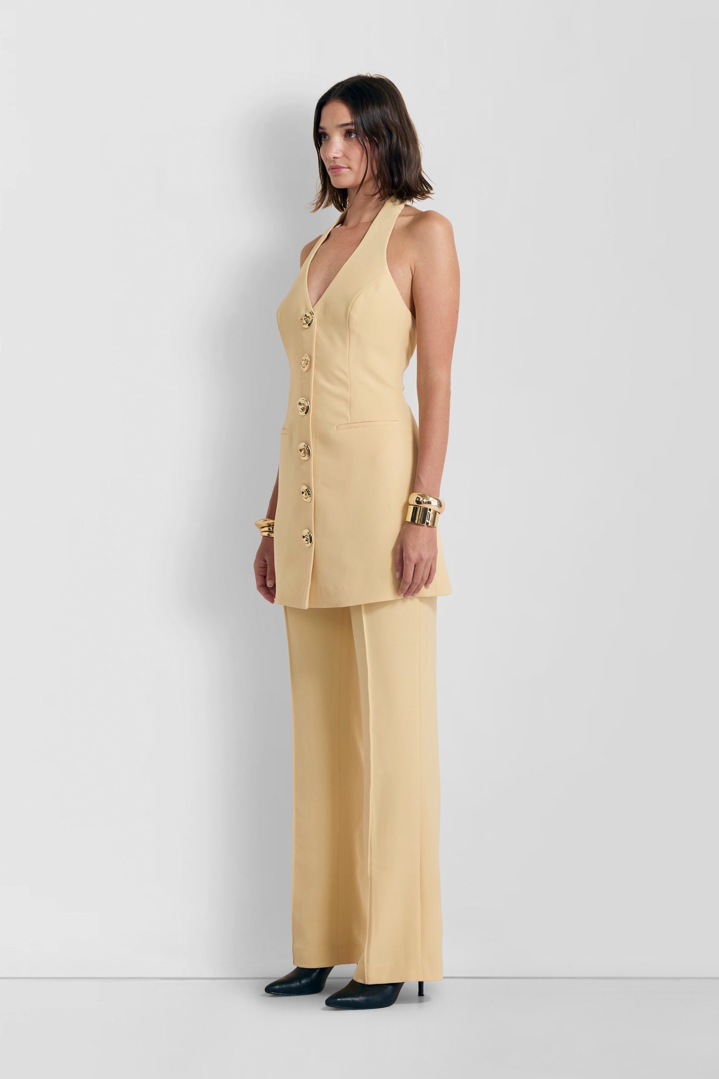 Irida Vest Dress - Butter