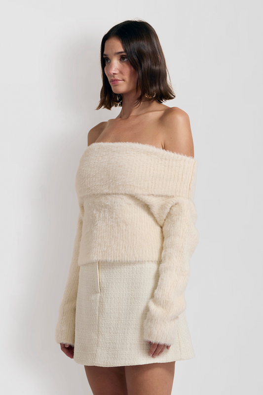 Vello Knit Top - Ivory