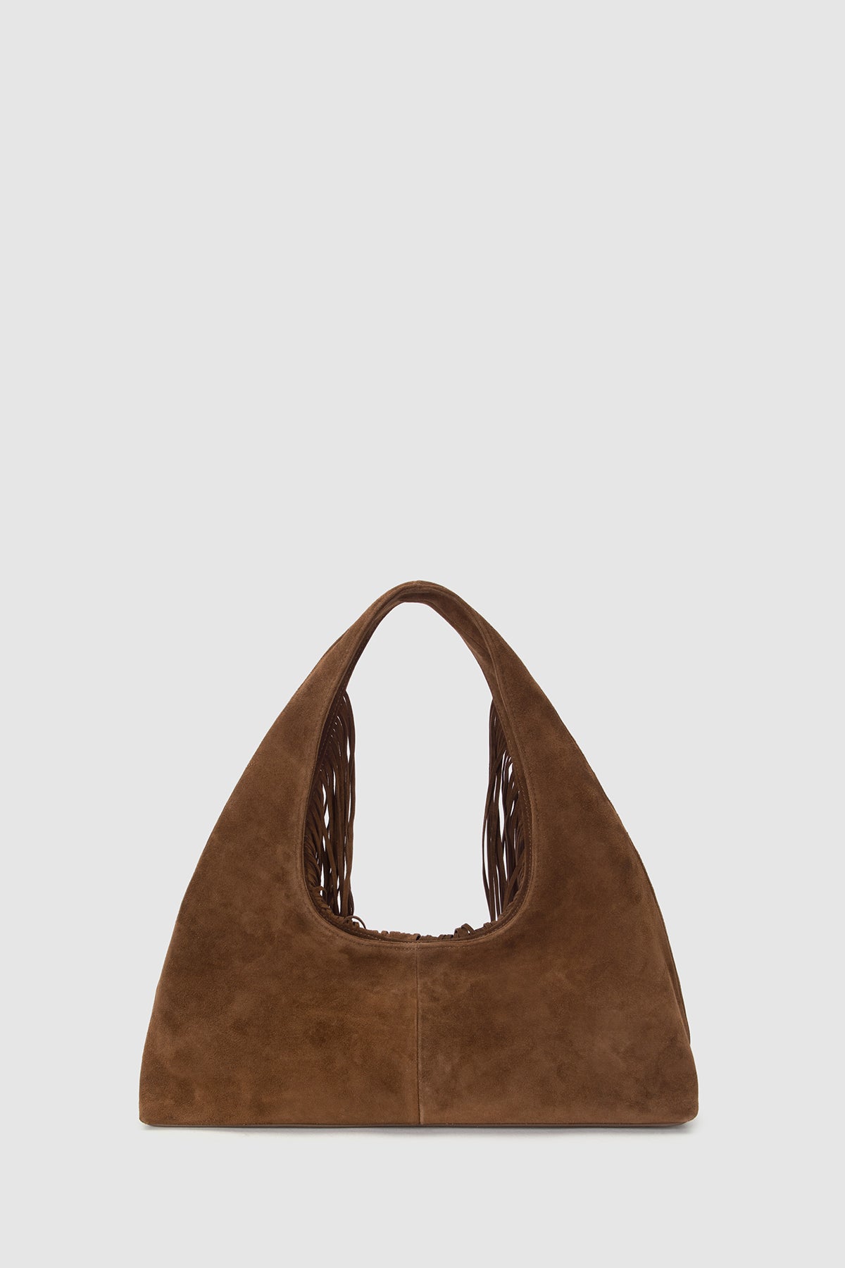 Novia Fringe Handbag - Chocolate