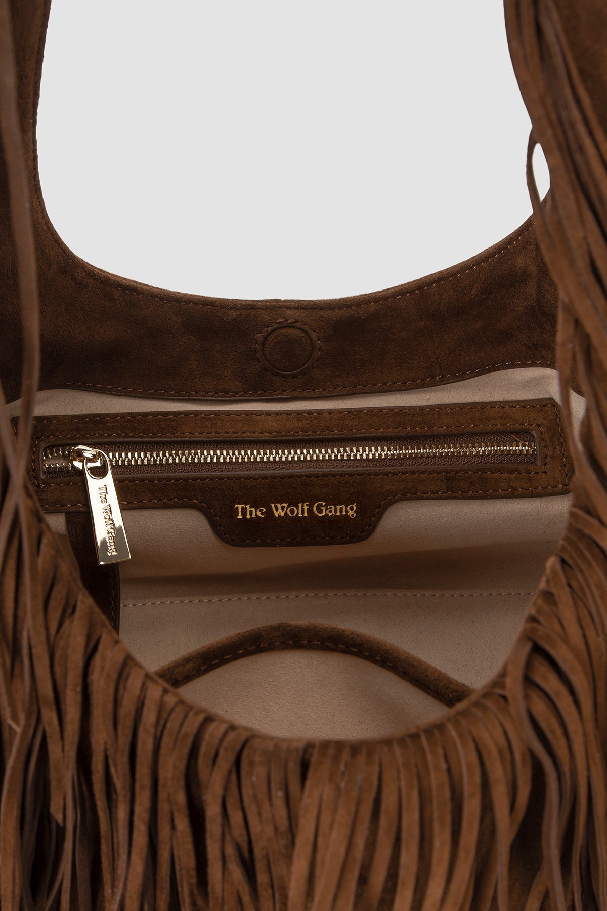 Novia Fringe Handbag - Chocolate