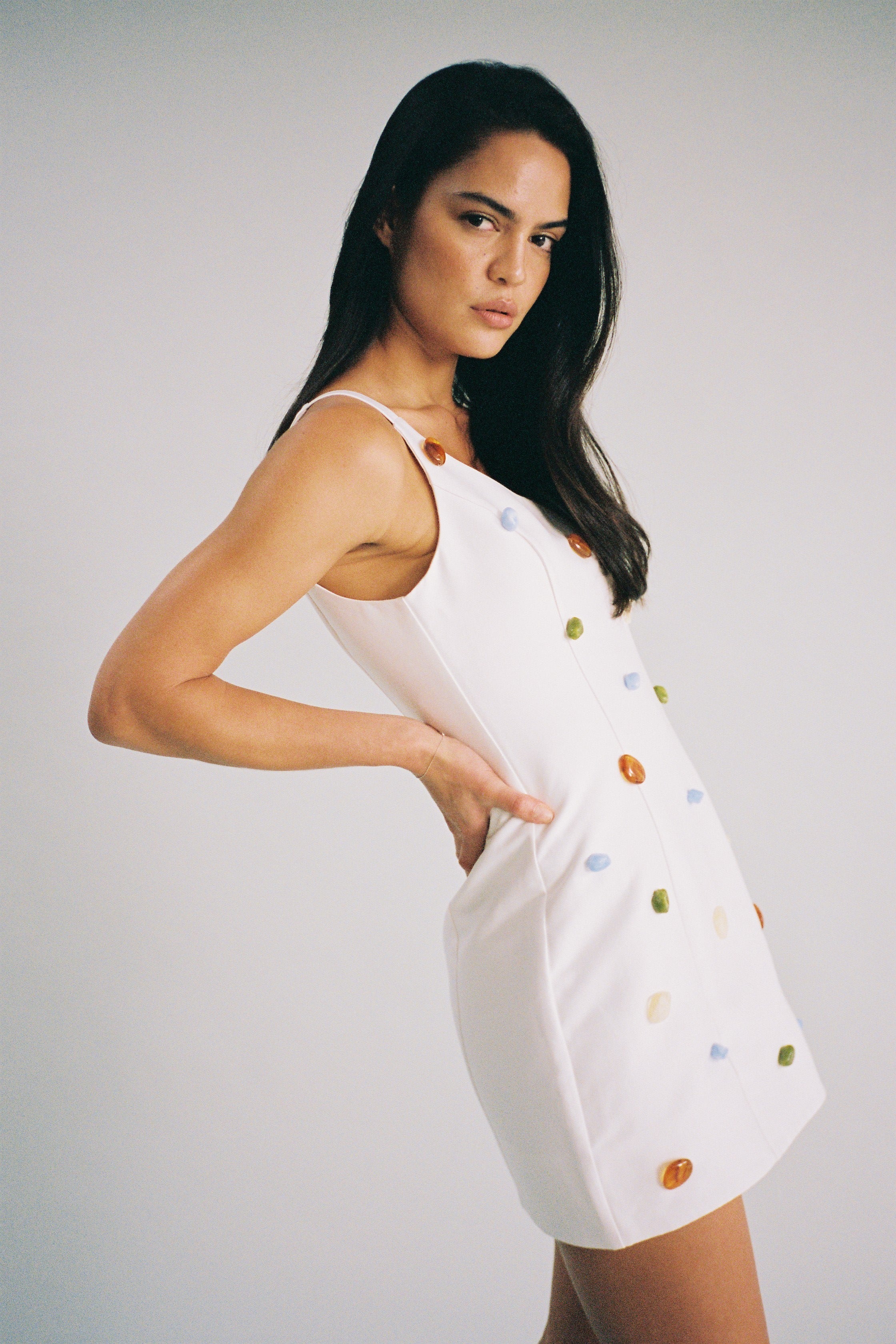 Romy Mini Dress - Ivory – The Wolf Gang