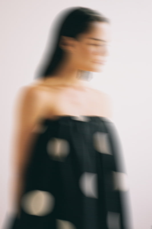 Gaia Bubble Dress - Noir Spot