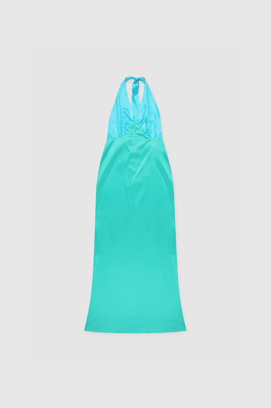 Oahu Slip Dress - Aquamarine