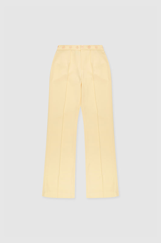 Irida Bootcut Pants - Butter