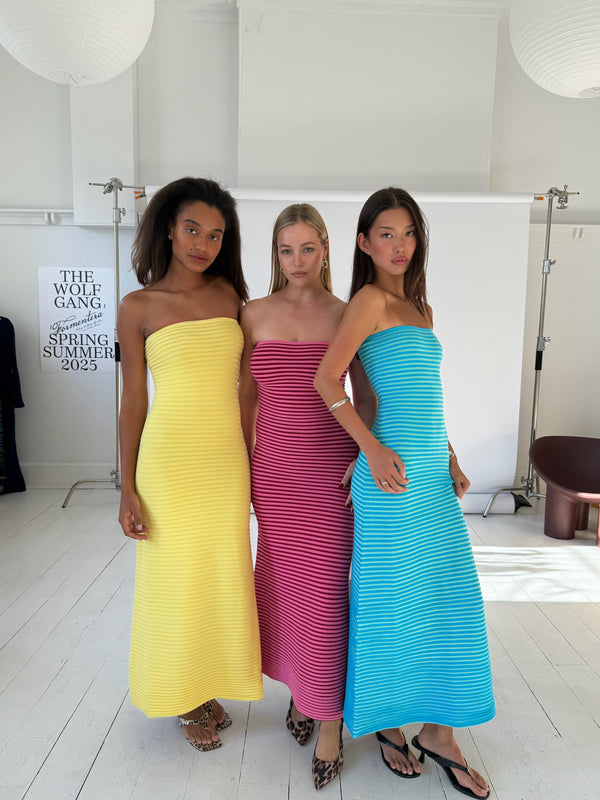 Isabella wears the Sunmor Knit Dress in S