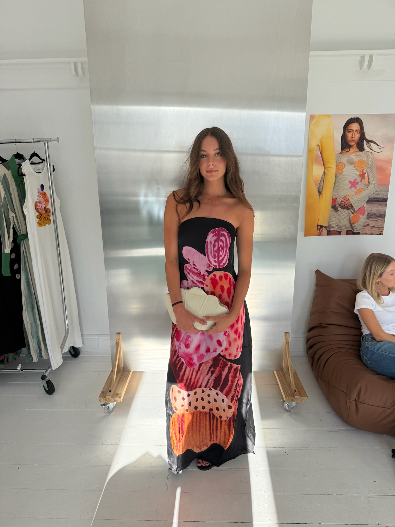 Eva wears the Kora Maxi Dress in S