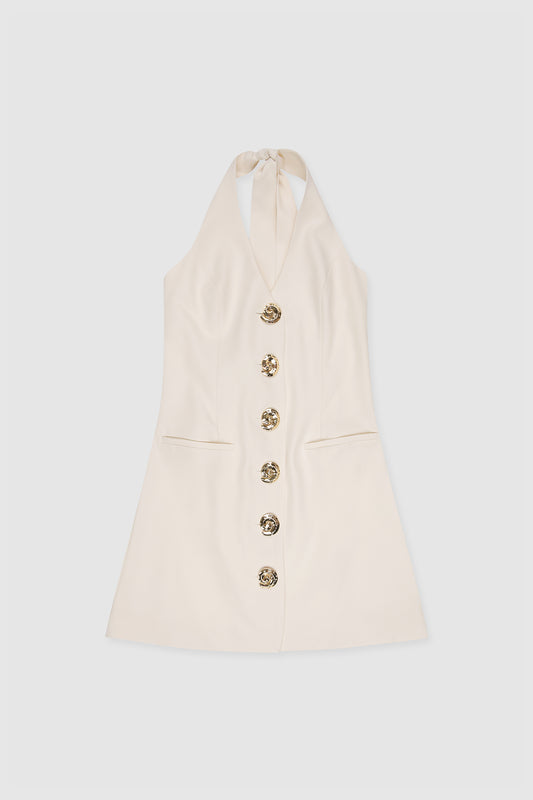 Irida Vest Dress - Ivory