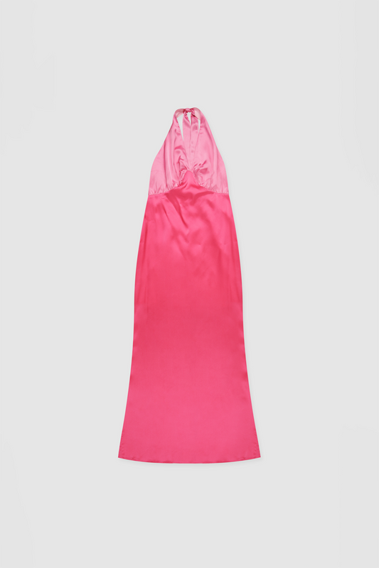 Oahu Slip Dress - Hot Pink