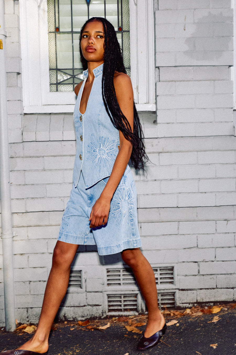 Amana Denim Vest - Denim