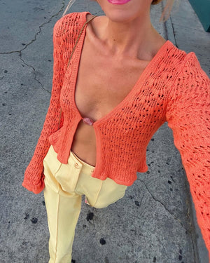Emily wears the Irida Bootcut Pants in S 