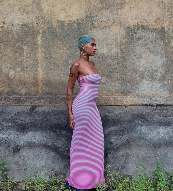 Marwa wears the Sunmor Knit Dress in S