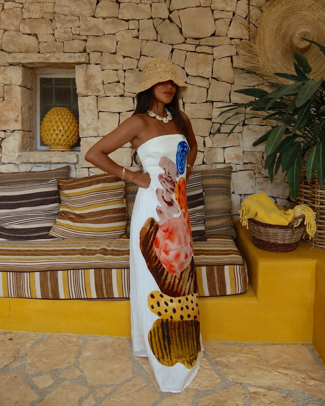 Jules wears the Kora Maxi Dress in S