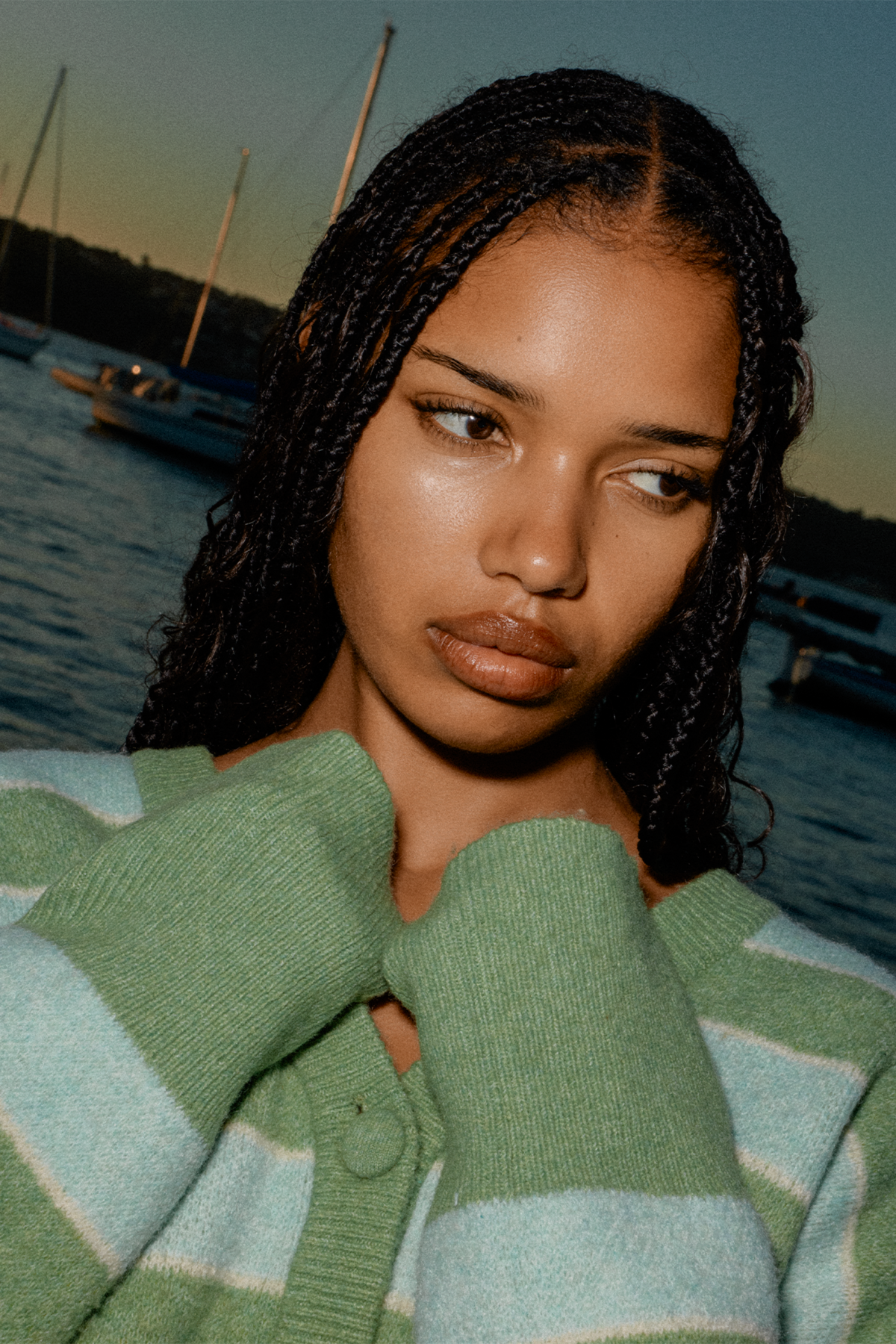 Nyra Cardigan - Lime