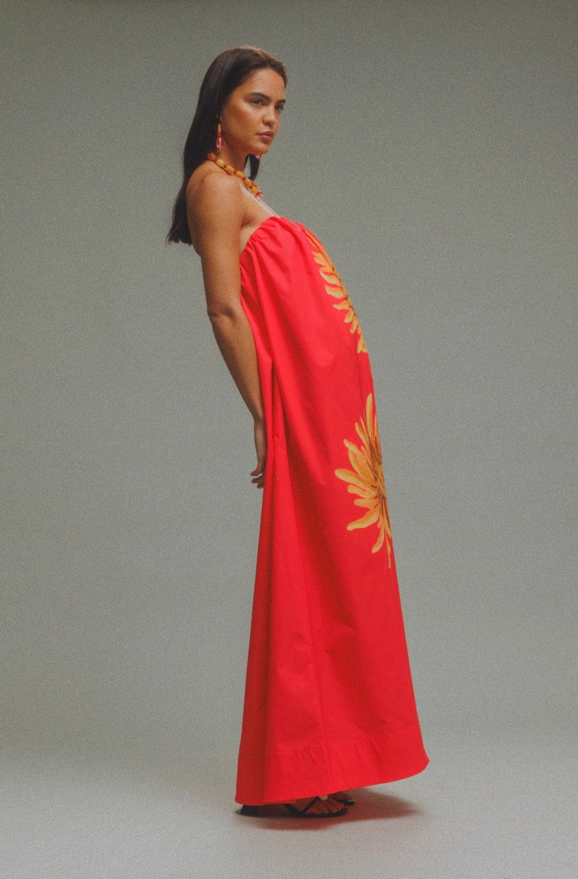 Verona Maxi Dress - Rojo Sunflower