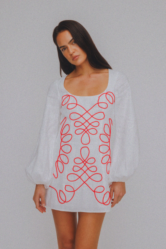 Soriah Mini Dress - Ivory