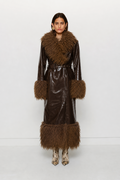 The Wolf Gang - Abrigo Coat in Chocolate