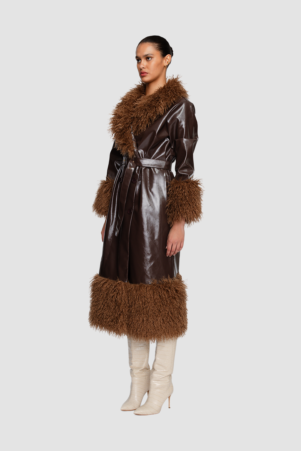 The Wolf Gang - Abrigo Coat in Chocolate