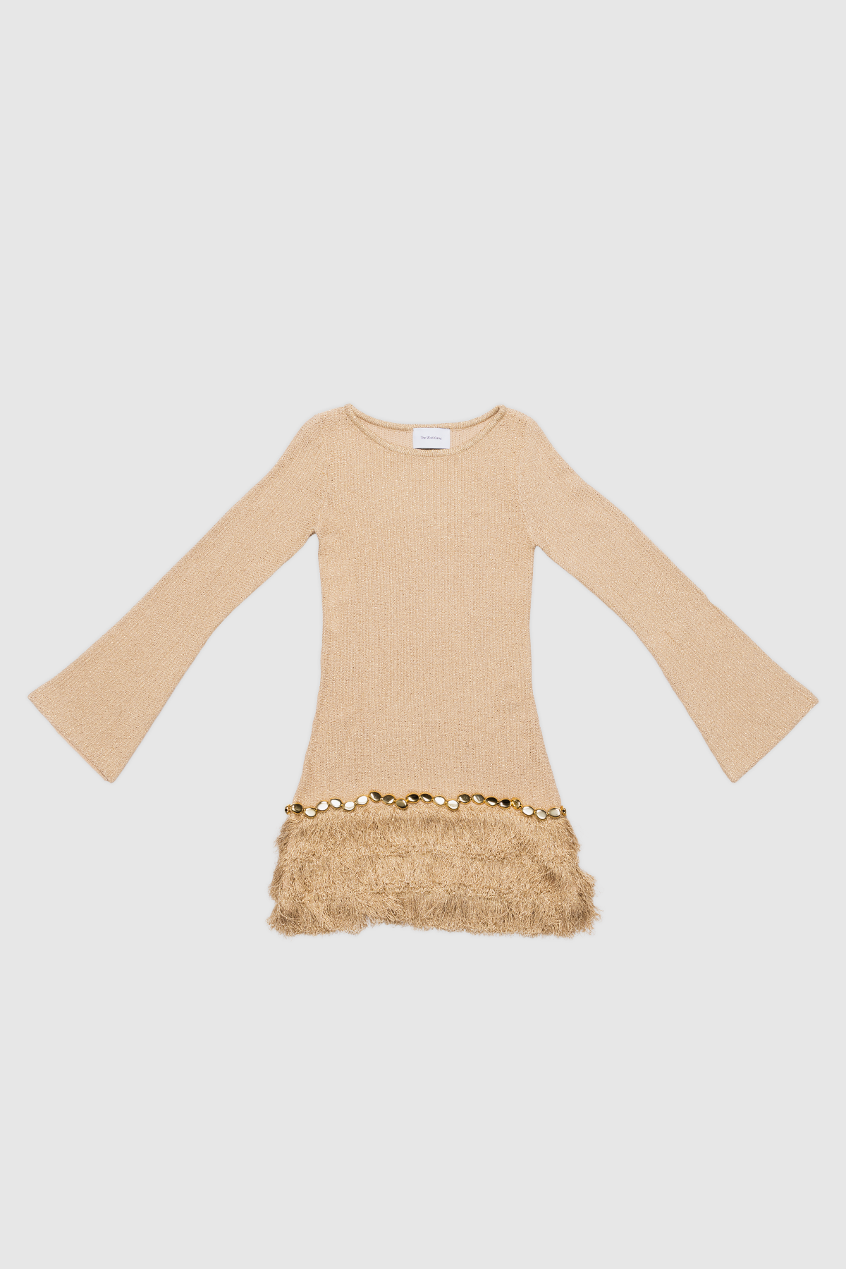 Casilda Mini Dress - Gold The Wolf Gang Casilda Mini Dress - Gold The Wolf Gang