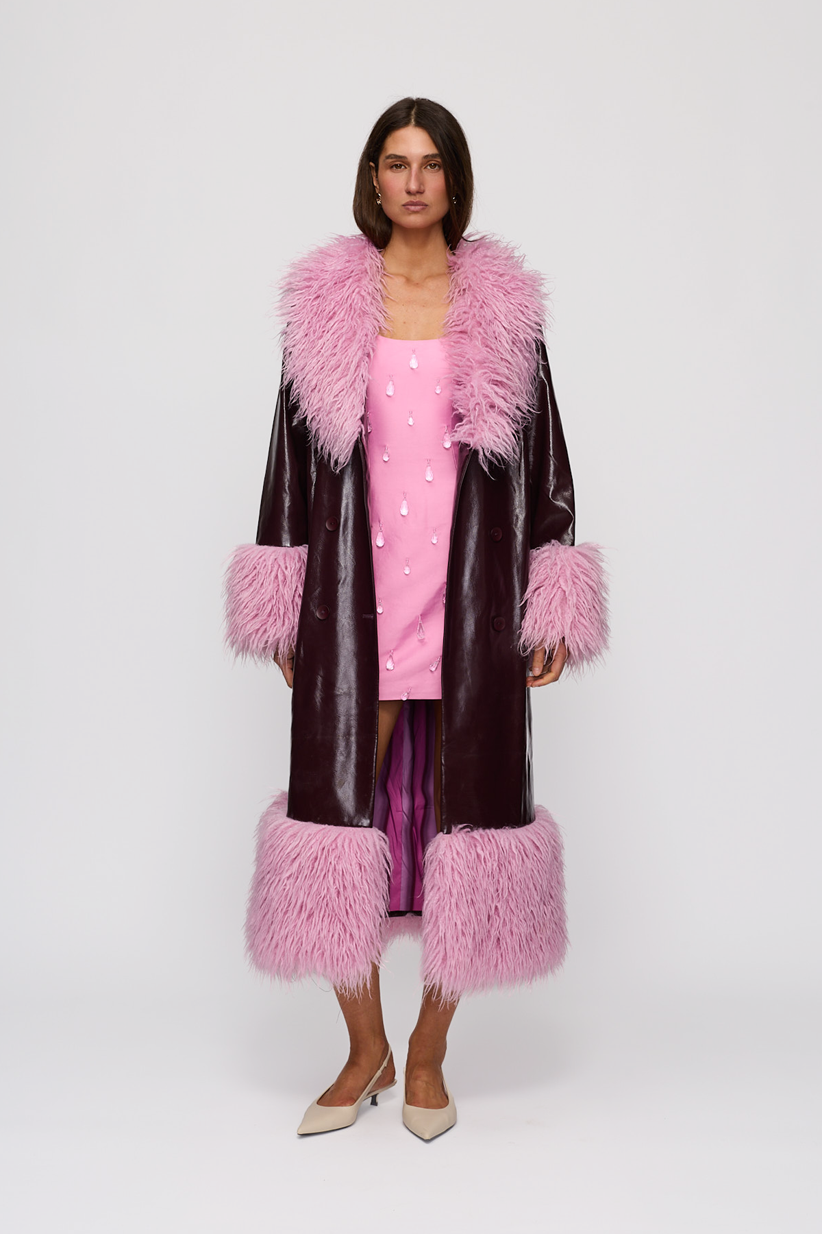 Abrigo Coat - Plum