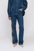 Amana Denim Flare Jean - Bluestone
