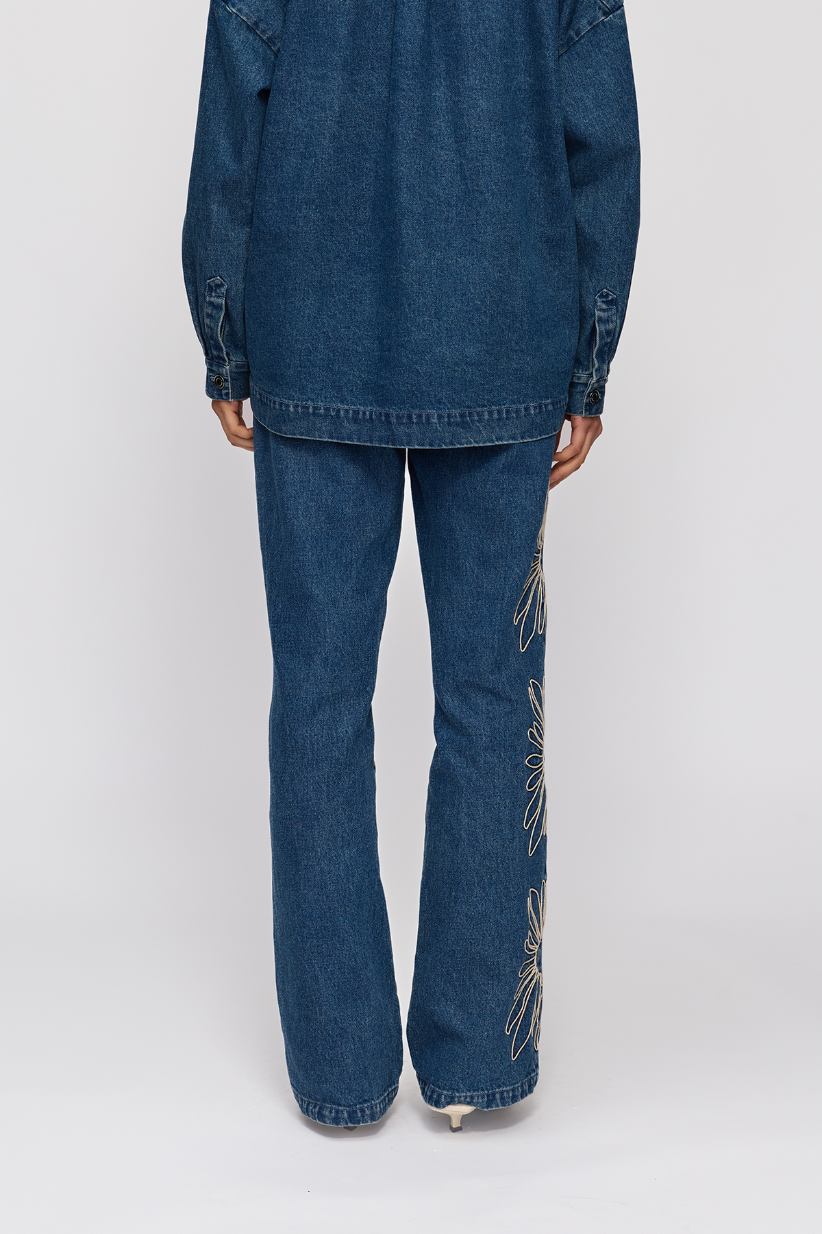 Amana Denim Flare Jean - Bluestone