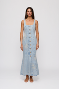 Amana Denim Maxi Dress - Denim