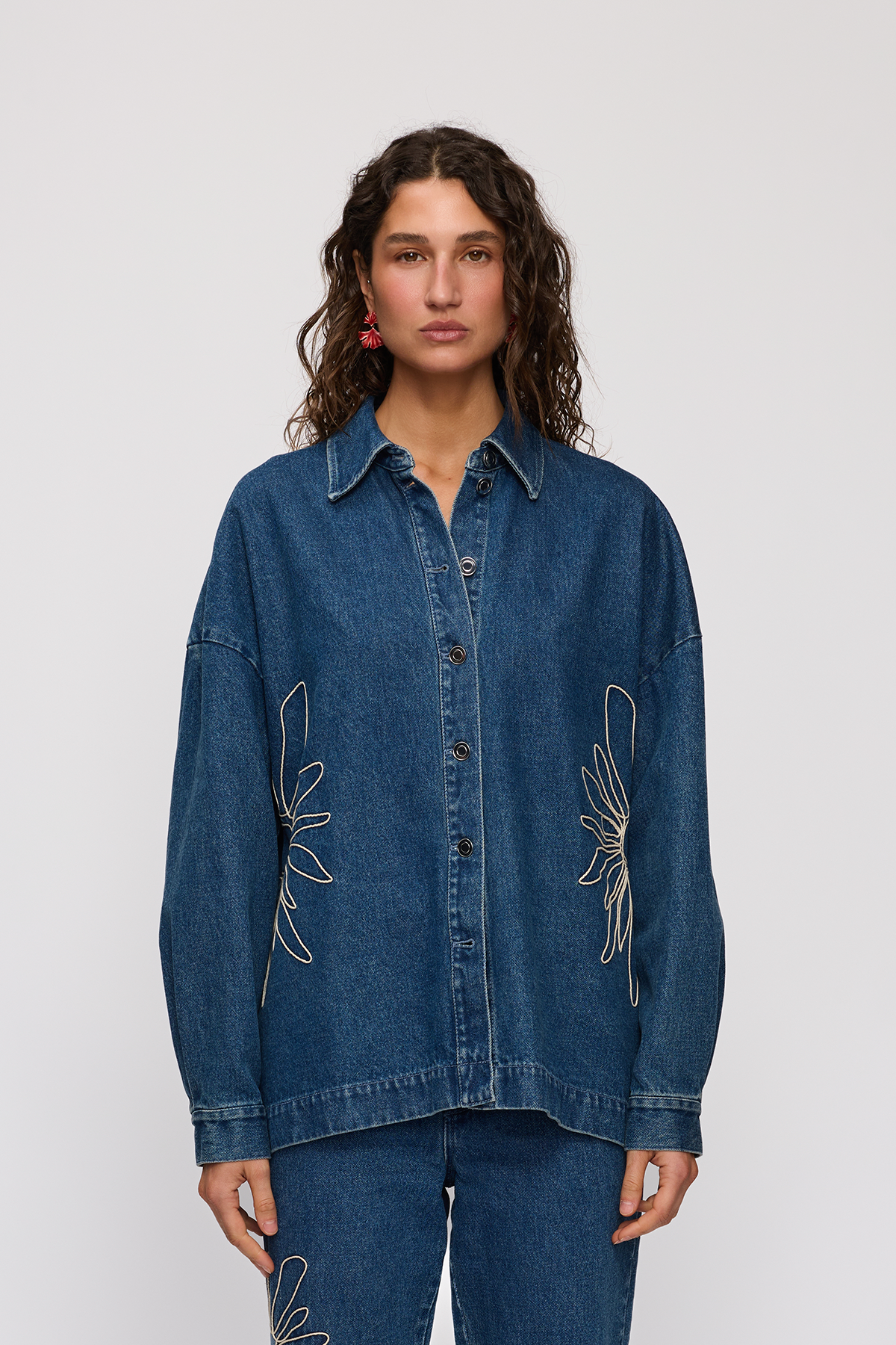 Amana Denim Shirt - Bluestone