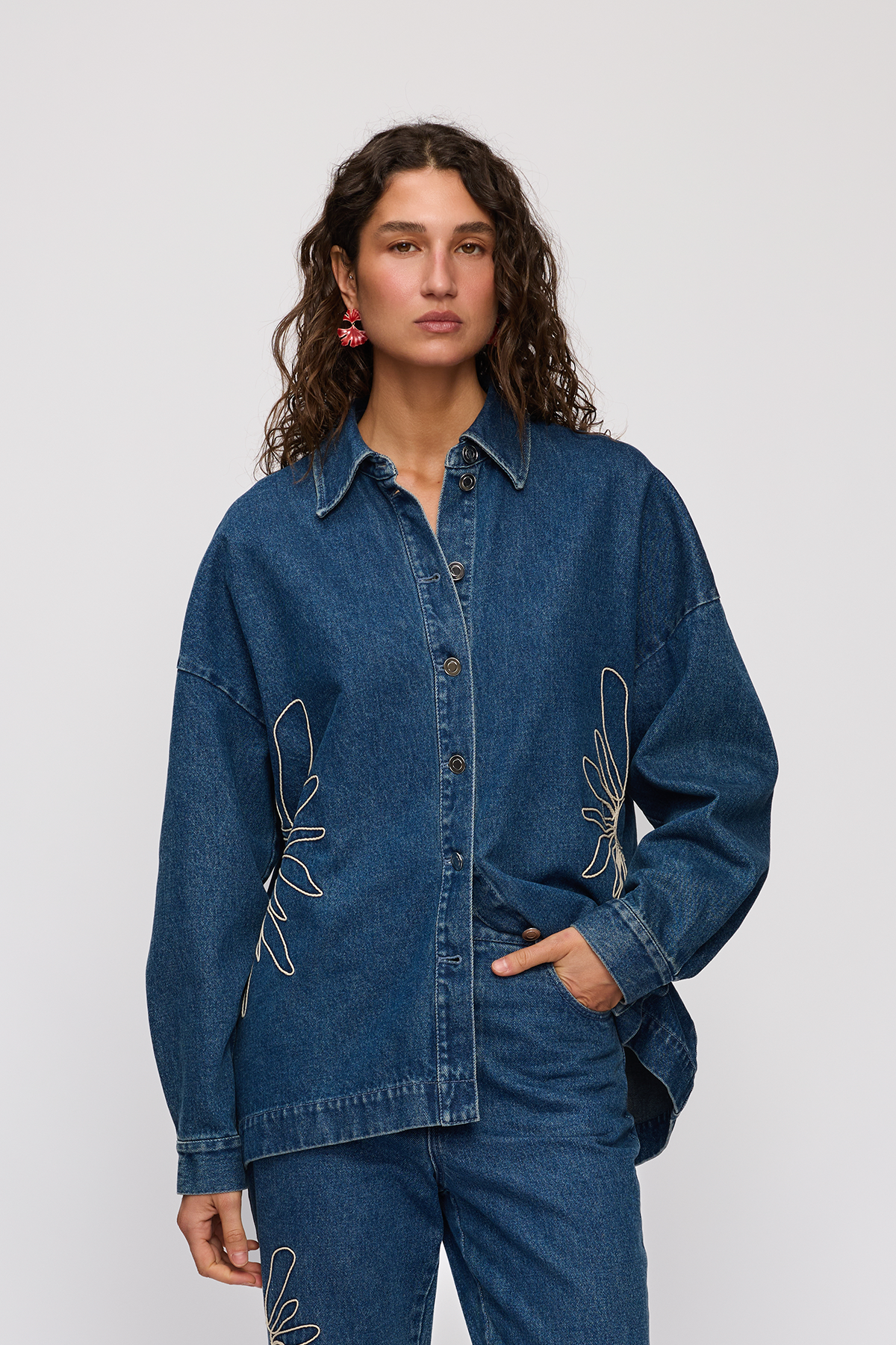Amana Denim Shirt - Bluestone
