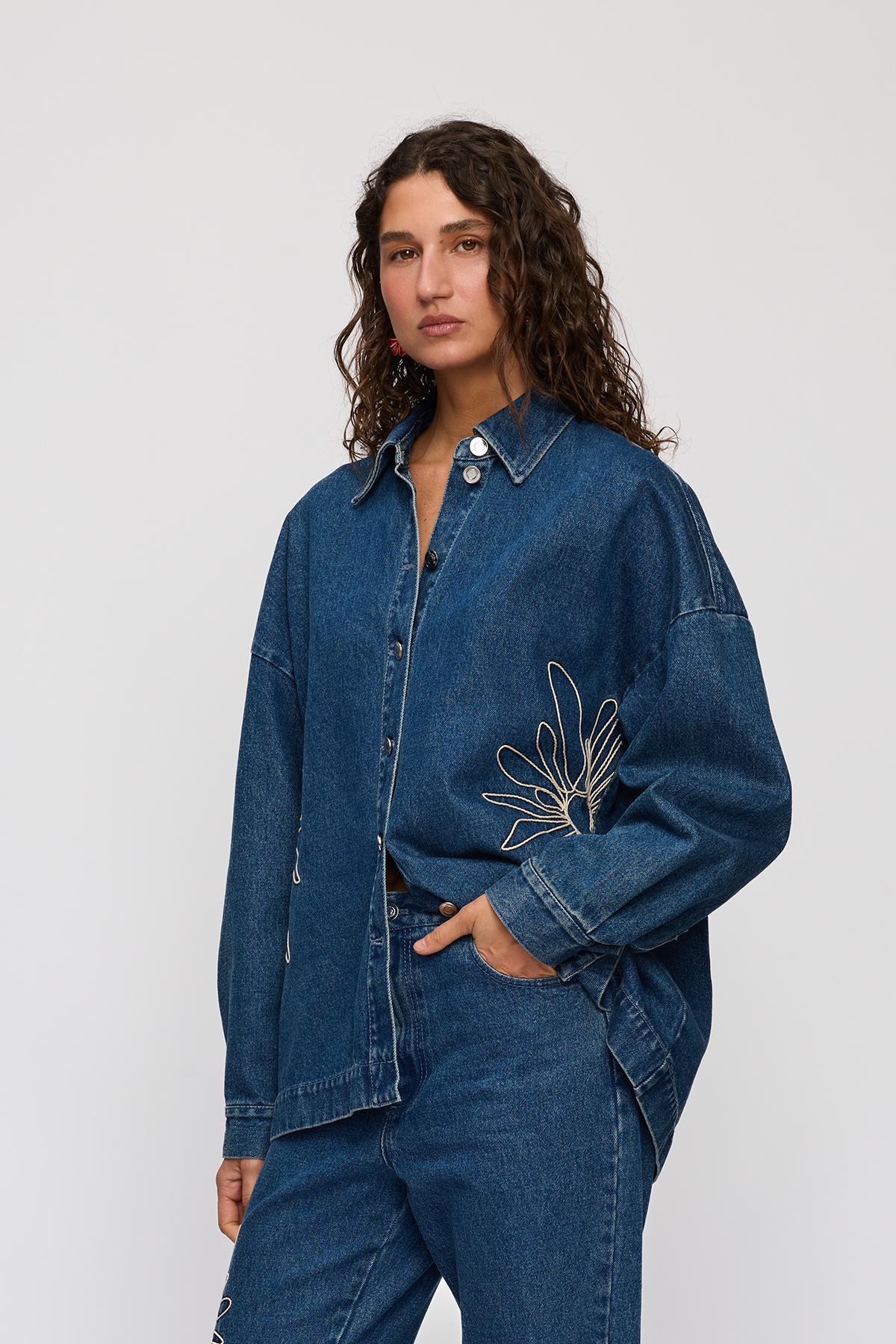 Amana Denim Shirt - Bluestone