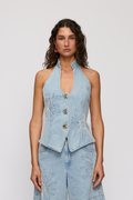 Amana Denim Vest - Denim