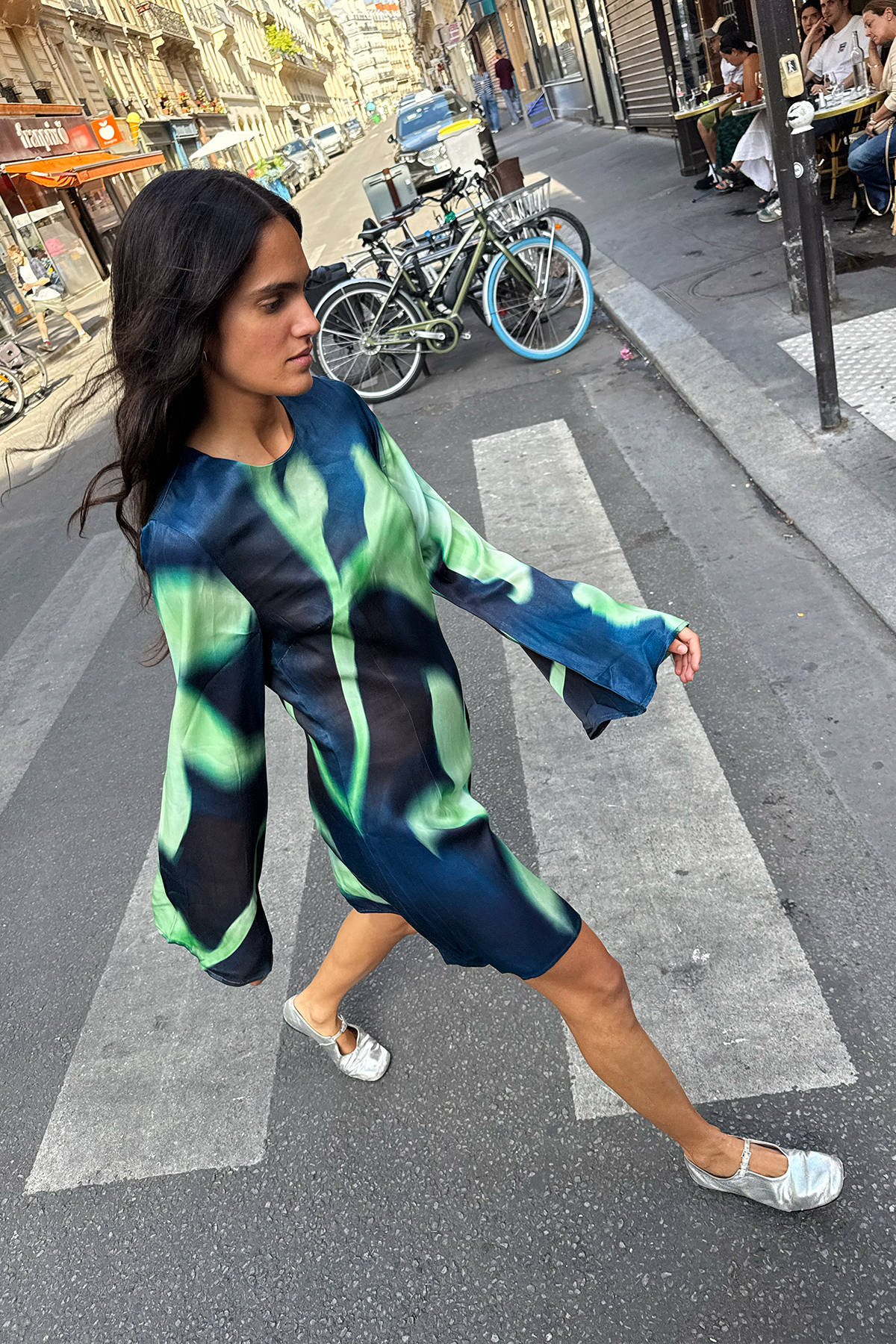 Brisa Mini Dress - Midnight Flower