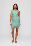 Casilda Sleeveless Mini Dress - Seafoam