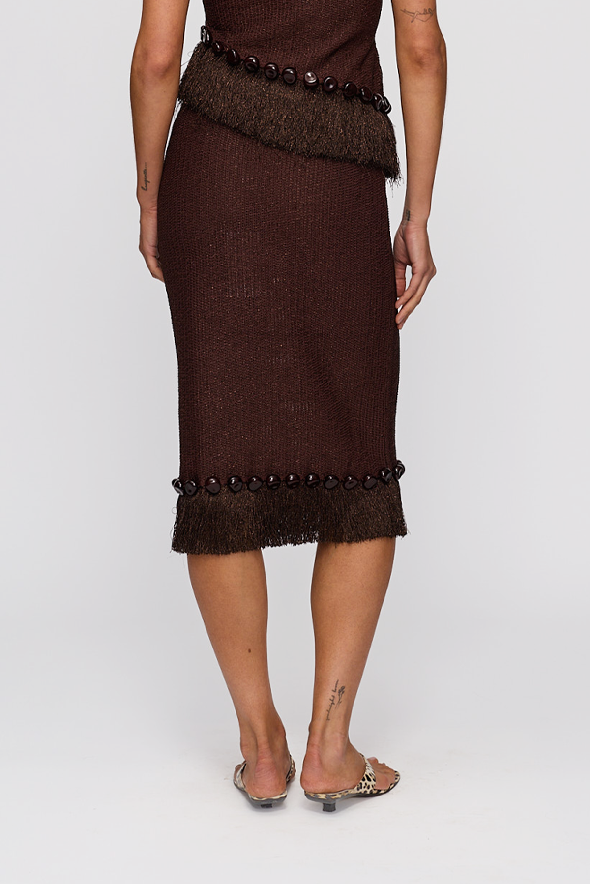 Casilda Midi Skirt - Chocolate