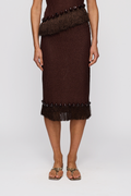 Casilda Midi Skirt - Chocolate