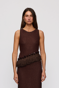 Casilda Tank - Chocolate