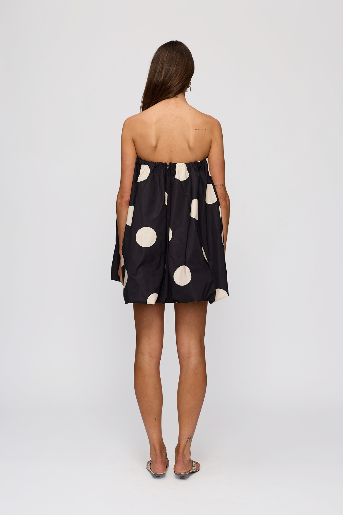 Gaia Bubble Dress - Noir Spot