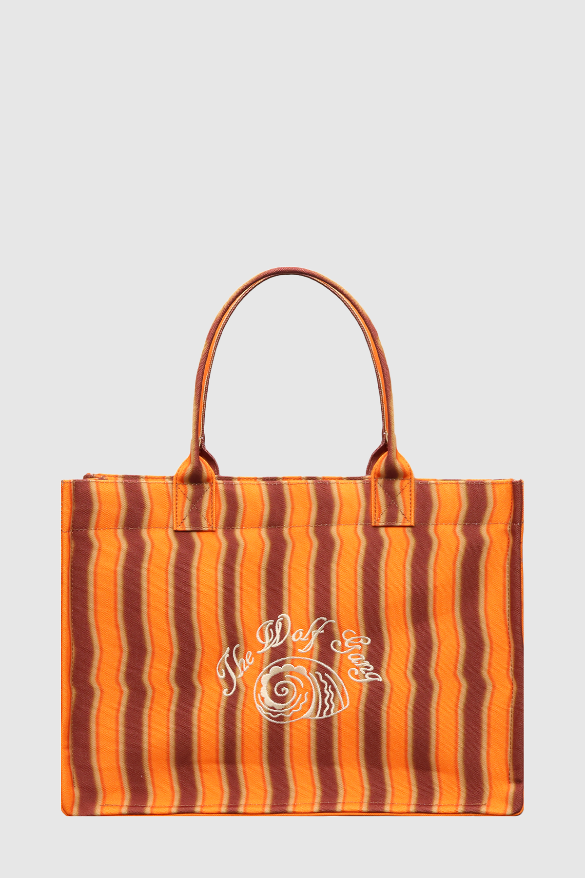 Bolsa Tote - Tangerine Stripe