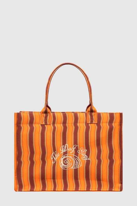 Bolsa Tote - Tangerine Stripe