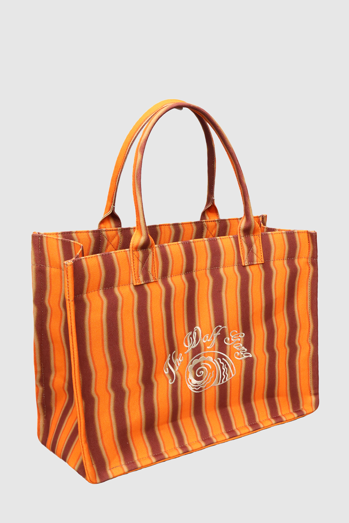 Bolsa Tote - Tangerine Stripe