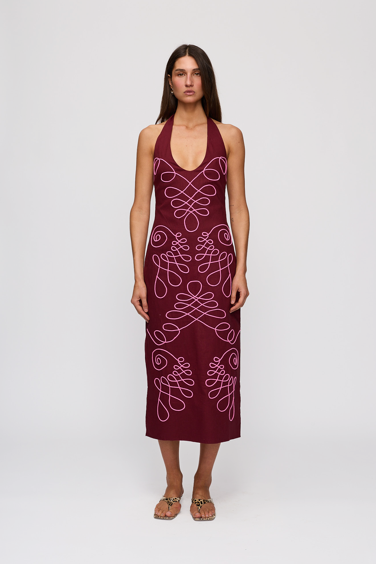 Lera Midi Dress - Magenta