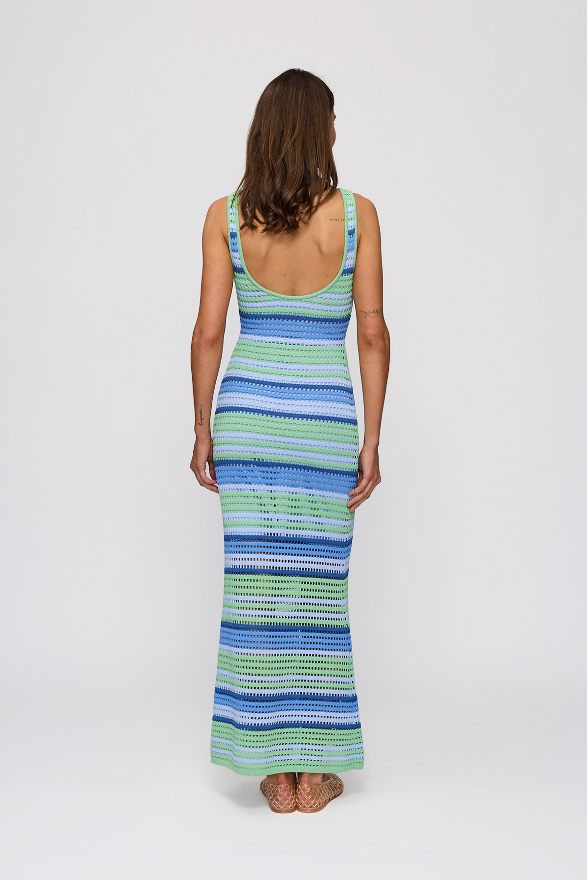 Maris Maxi Dress - Ice Stripe