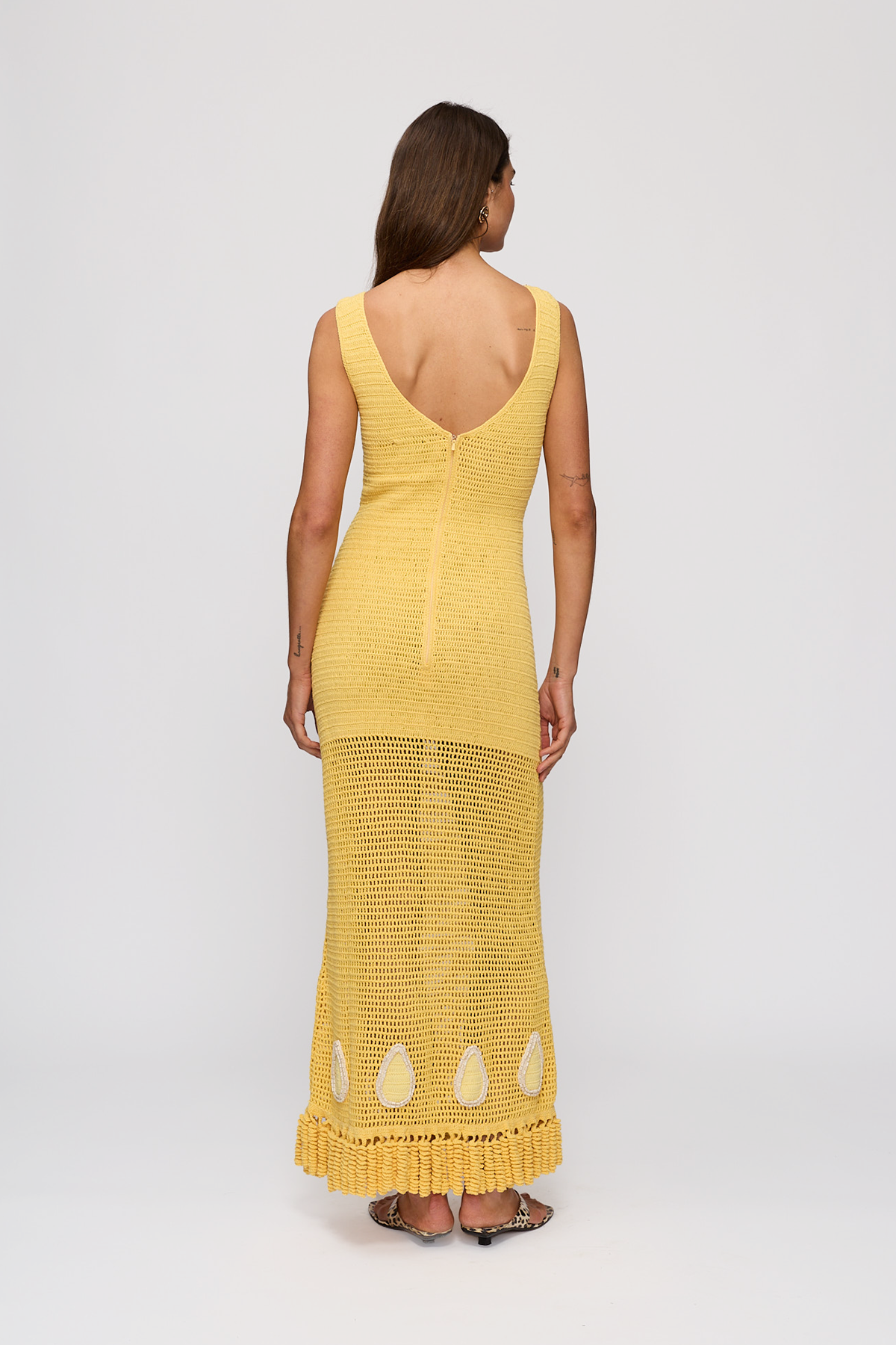 Naia Crochet Maxi Dress - Butter
