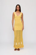 Naia Crochet Maxi Dress - Butter