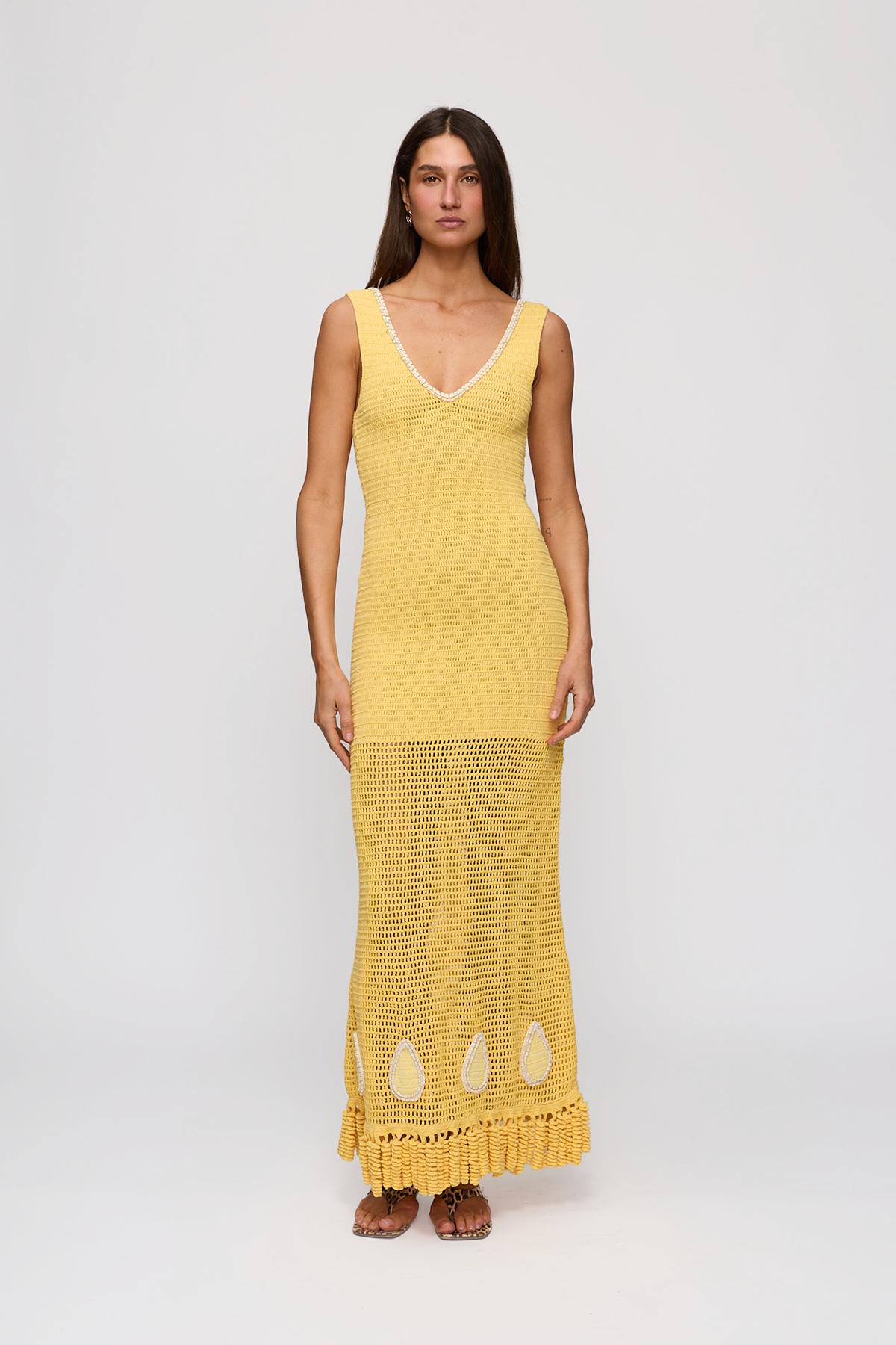 Naia Crochet Maxi Dress - Butter