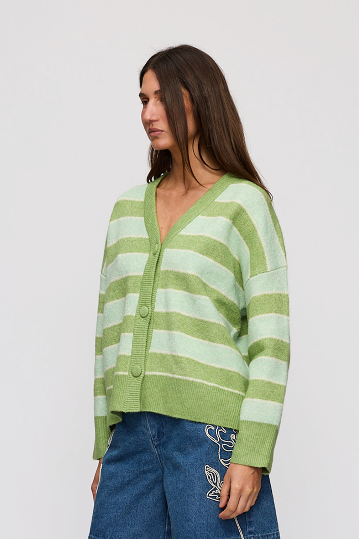 Nyra Cardigan - Lime